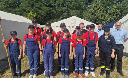 Kinder- und Jugendfeuerwehr Rethmar auf Zeltlager in Neustadt am Rübenberge  